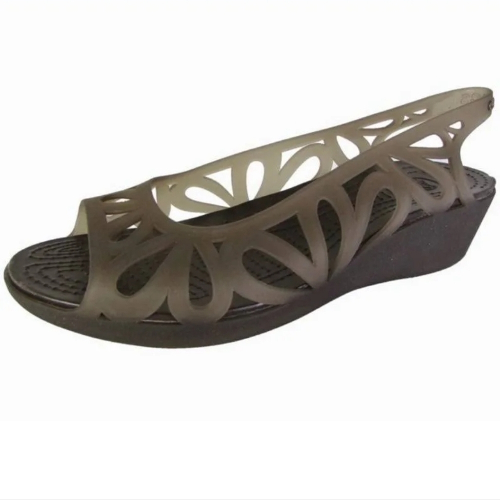 CROCS Jelly Wedge Slingback Sandals